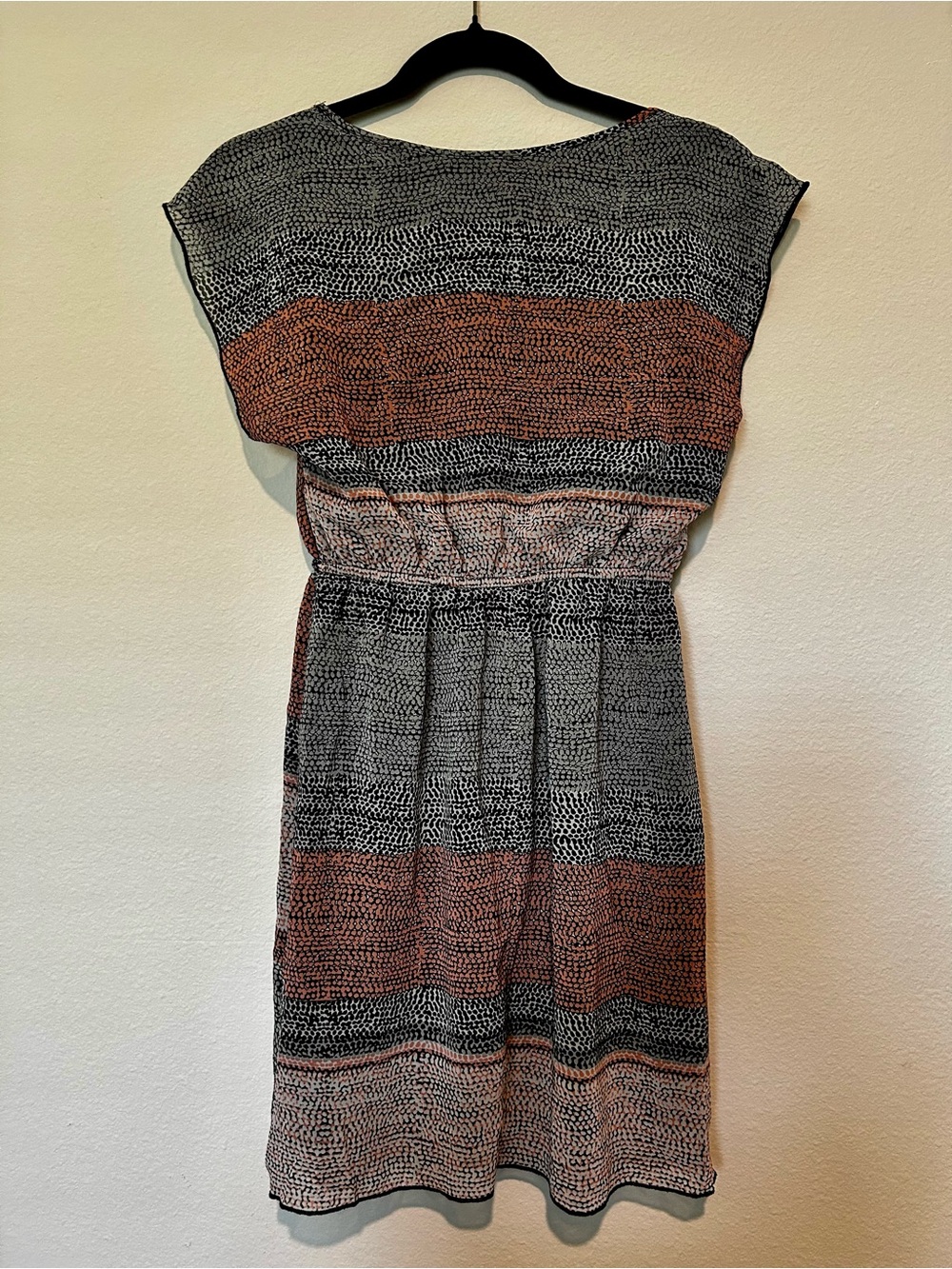 Sweet Storm Rust & Black Printed Mini Dress - Picture 2 of 3